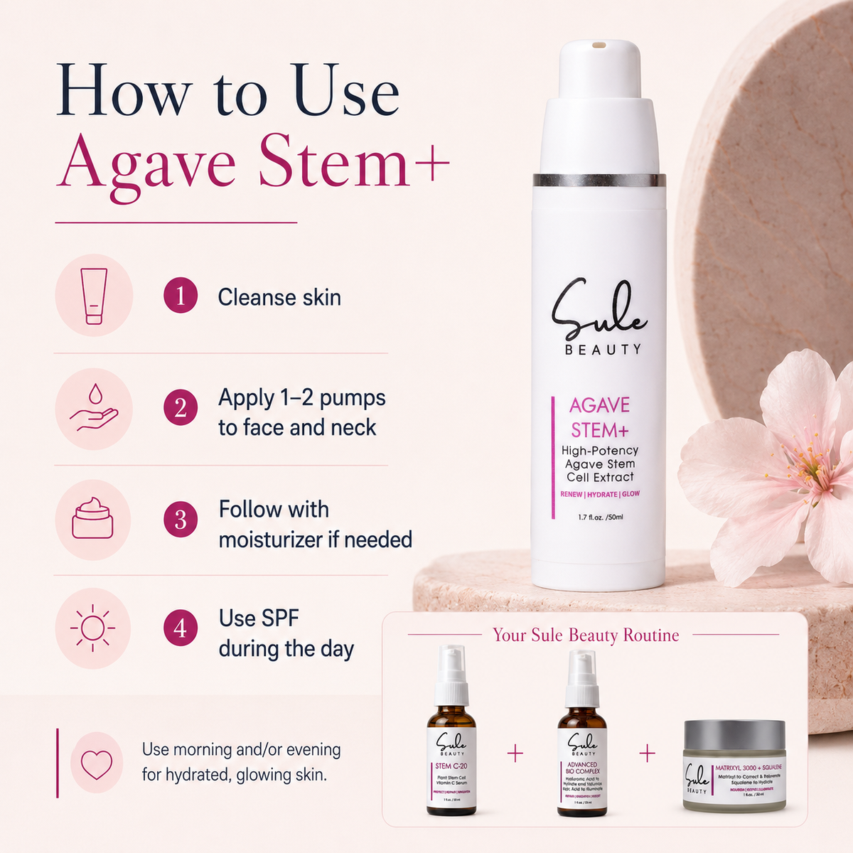 Agave Stem+
